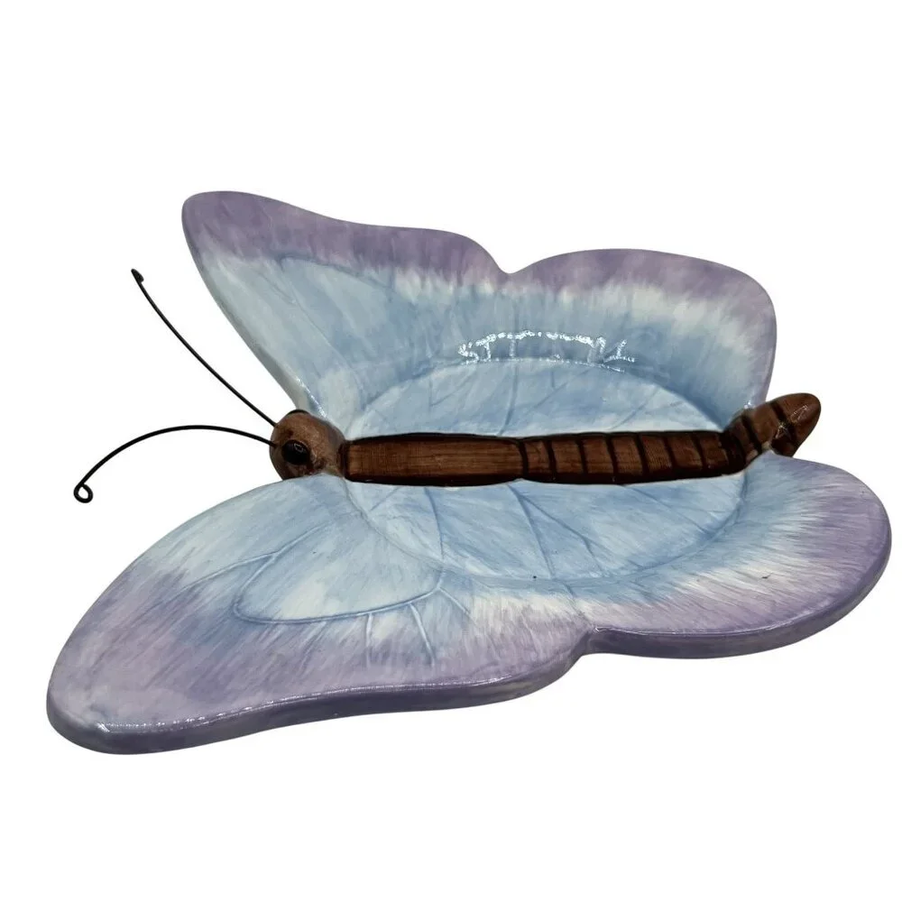 Yankee Candle Butterfly Ceramic Jar Holder 8.5